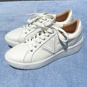 Vionic Kearney Platform Sneakers White, Size 10 Wide